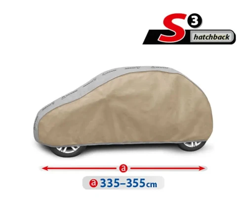 Plandeka Samochodowa OPTIMAL GARAGE S3 Hatchback - wymiary
