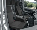 Ford Transit Conect II Van - Komplet Miarowych Pokrowców DV1+DV2 (fotel kierowcy + dwuosobowa kanapa pasażera) - funkcja stolika