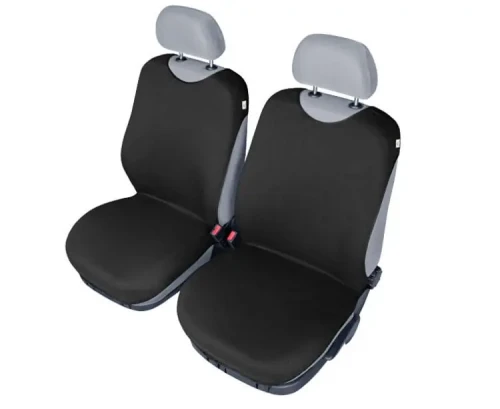 Pokrowce KOSZULKI Bawełniane na przednie fotele A czarne