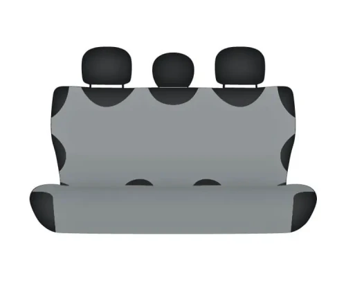 Pokrowce KOSZULKI Bawełniane na tylną kanapę popielate