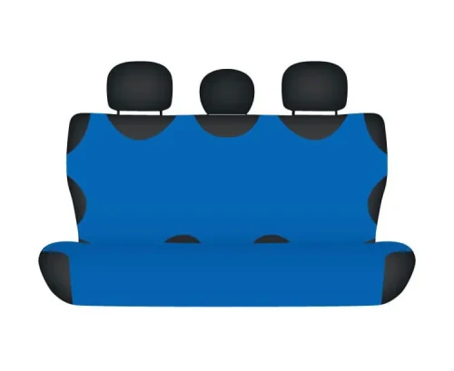 Pokrowce KOSZULKI Bawełniane na tylną kanapę niebieskie