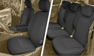 Opel Combo E od 2019 - Komplet Miarowych Pokrowców Samochodowych na przednie i tylne fotele