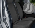 Renault Trafic 3 - Miarowy Pokrowiec na 2-osobową kanapę z otwieranym siedziskiem i całym oparciem