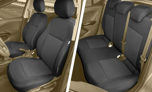 OPEL Corsa E - Komplet Miarowych Pokrowców Samochodowych - Dzielona Kanapa