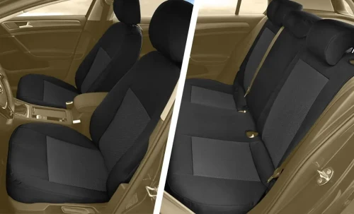 Volkswagen Golf VII - Komplet Miarowych Pokrowców Samochodowych - widok w samochodzie