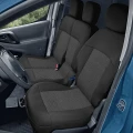 Peugeot Partner II Furgon L1 od 2012 - Miarowe Pokrowce Samochodowe (wersja 3-osobowa) - widok w samochodzie