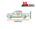 Plandeka Samochodowa MOBILE GARAGE XL Pick Up z otwartą skrzynią ładunkową - wymiary plandeki