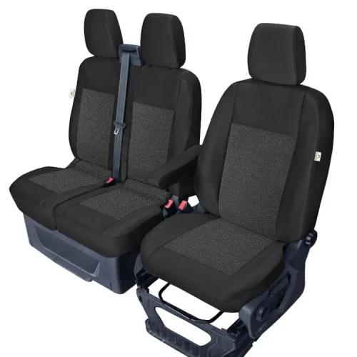 Ford Transit VIII od 2013 - Miarowe Pokrowce Samochodowe (fotel kierowcy + 2-osobowa kanapa)