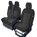 Ford Transit VIII od 2013 - Miarowe Pokrowce Samochodowe (fotel kierowcy + 2-osobowa kanapa) - możliwość wyciągnięcia stolika