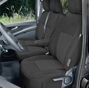 Mercedes Vito III (W447) - Komplet Miarowych Pokrowców DV1+DV2 (fotel kierowcy + dwuosobowa kanapa pasażera)