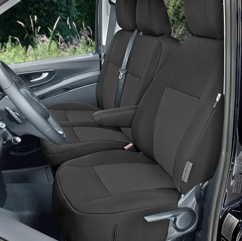 Mercedes Vito III (W447) - Komplet Miarowych Pokrowców DV1+DV2 (fotel kierowcy + dwuosobowa kanapa pasażera)