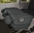 Volkswagen Transporter VW T6 - Miarowe pokrowce samochodowe na 3-osobową kanapę 1+1+1