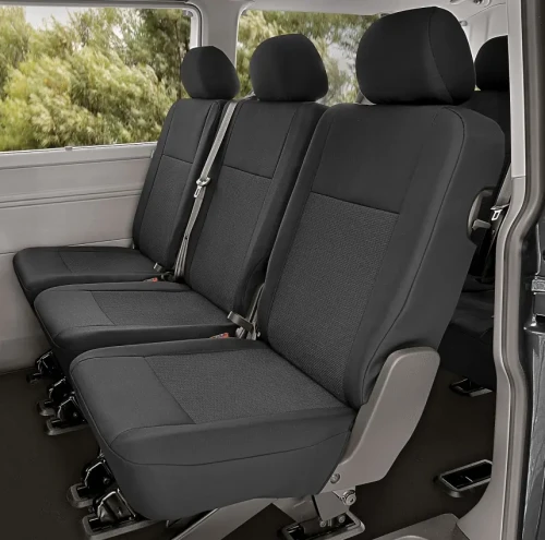 Volkswagen Transporter VW T6 - Miarowe pokrowce samochodowe na 3-osobową kanapę 1+1+1