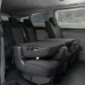 Ford Transit Custom II - Miarowe Pokrowce 1+1+1 na 3-osobową dzieloną kanapę