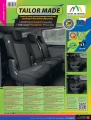 Ford Transit Custom II - Miarowe Pokrowce 1+1+1 na 3-osobową dzieloną kanapę