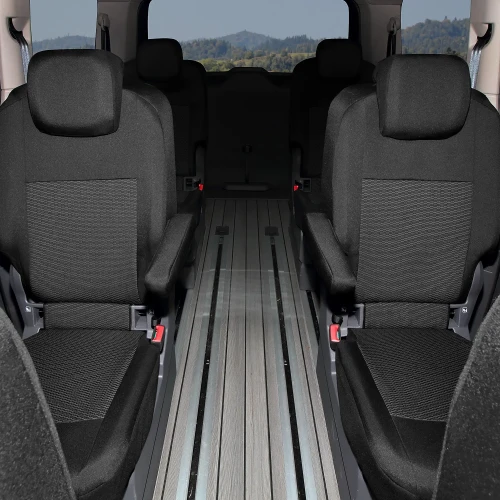 Volkswagen Transporter T7 Multivan od 2021 - Miarowe Pokrowce na II lub III rząd foteli
