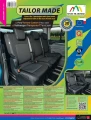 Volkswagen Transporter T7 - Miarowe Pokrowce na II lub III rząd foteli (1+1+1)