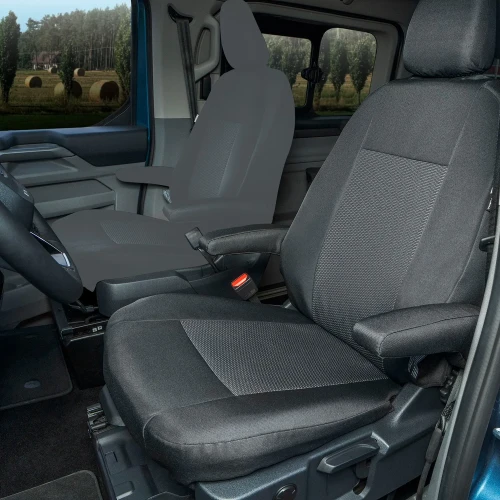 Ford Tourneo Custom II od 2024 - Miarowe Pokrowce na fotel kierowcy z 2 podłokietnikami