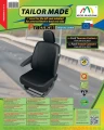 Pokrowiec miarowy FORD Transit Custom I - pojedynczy fotel - model PRACTICAL DV1 czarny