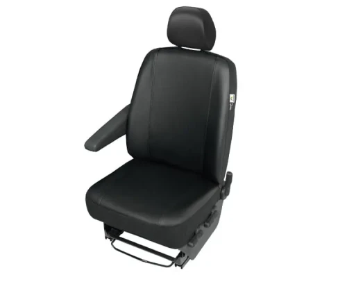 Pokrowiec miarowy FORD Tourneo Custom I - pojedynczy fotel - model PRACTICAL DV1 czarny