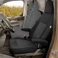 Volkswagen Transporter T7 - Miarowe Pokrowce na fotel kierowcy z 2 podłokietnikami
