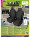 VOLKSWAGEN Caddy (III-IV) - Miarowe Pokrowce Samochodowe na przednie fotele - seria ARES