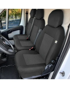Opel Movano C (III) - Komplet Miarowych Pokrowców DV1+DV2 (fotel kierowcy + dwuosobowa kanapa pasażera)