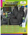 Opel Movano C (III) - Komplet Miarowych Pokrowców DV1+DV2 (fotel kierowcy + dwuosobowa kanapa pasażera)