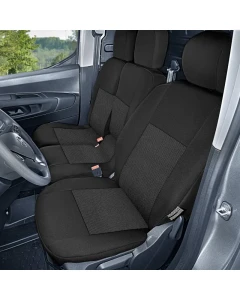 Opel Combo Van E - Komplet Miarowych Pokrowców DV1+DV2 (fotel kierowcy + dwuosobowa kanapa pasażera)