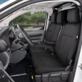 Fiat Scudo III od 2022 - Miarowe pokrowce na fotel kierowcy i podwójną kanapę 1+2 ze stolikiem