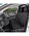 Opel Vivaro C od 2019 - Miarowe pokrowce na fotel kierowcy i podwójną kanapę 1+2 ze stolikiem