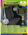 Opel Vivaro B - Miarowy Pokrowiec na 2-osobową kanapę DV2 (otwierane siedzisko, dzielone i składane oparcie)