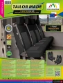 Ford Transit VIII od 2013 - Miarowe  pokrowce Samochodowe na 4-osobową kanapę (2+2) Double Cab