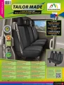 Ford Transit Custom I do 06.2018 - Miarowe Pokrowce Samochodowe na II lub III rząd (kanapa 3-osobowa)