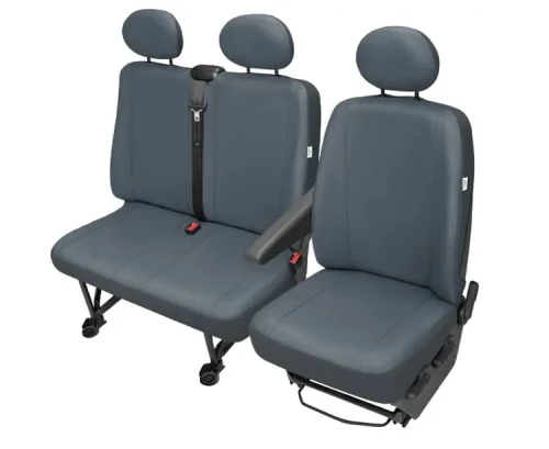 Pokrowce Samochodowe PRACTICAL DV1 + DV2 popielate - komplet