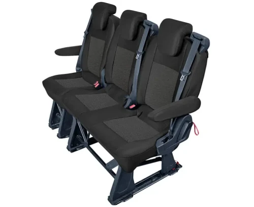 Ford Transit Custom - Miarowe Pokrowce Samochodowe na II lub III rząd (kanapa 3 osobowa)