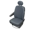 Pokrowce Samochodowe PRACTICAL DV1 + DV2 popielate komplet - pokrowiec na fotel kierowcy