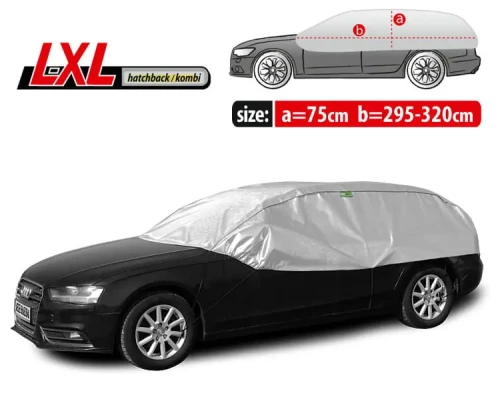 Pokrowiec na dach i szyby samochodowe SOLUX L-XL hatchback-kombi (przeciwsłoneczny i przeciwszronowy)