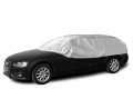 Pokrowiec na dach i szyby samochodowe SOLUX L-XL hatchback-kombi (przeciwsłoneczny i przeciwszronowy) - widok z przodu
