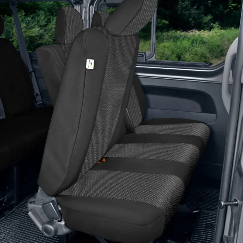 Fiat Talento - Miarowy Pokrowiec na potrójną składaną kanapę DV3 split (całe siedzisko, dzielone i składane oparcie)