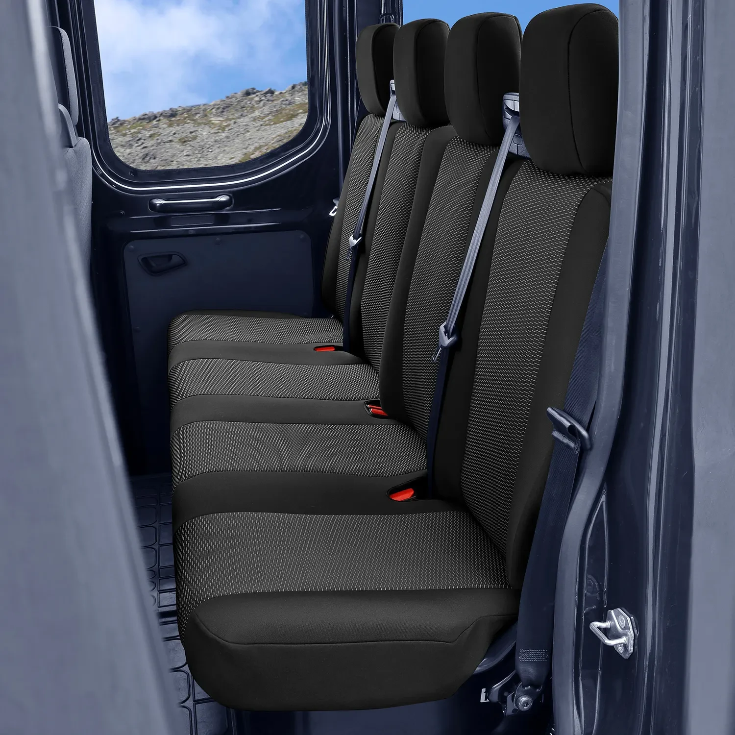 Ford Transit VIII od 2013 - Miarowe Pokrowce Samochodowe (4-osobowa kanapa)