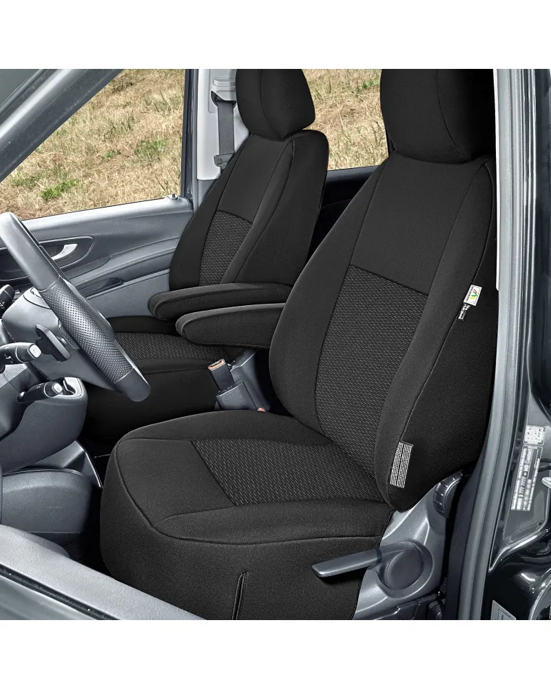 Mercedes Vito III (W447) - Komplet Miarowych Pokrowców DV1+DV1 (fotel kierowcy + fotel pasażera)
