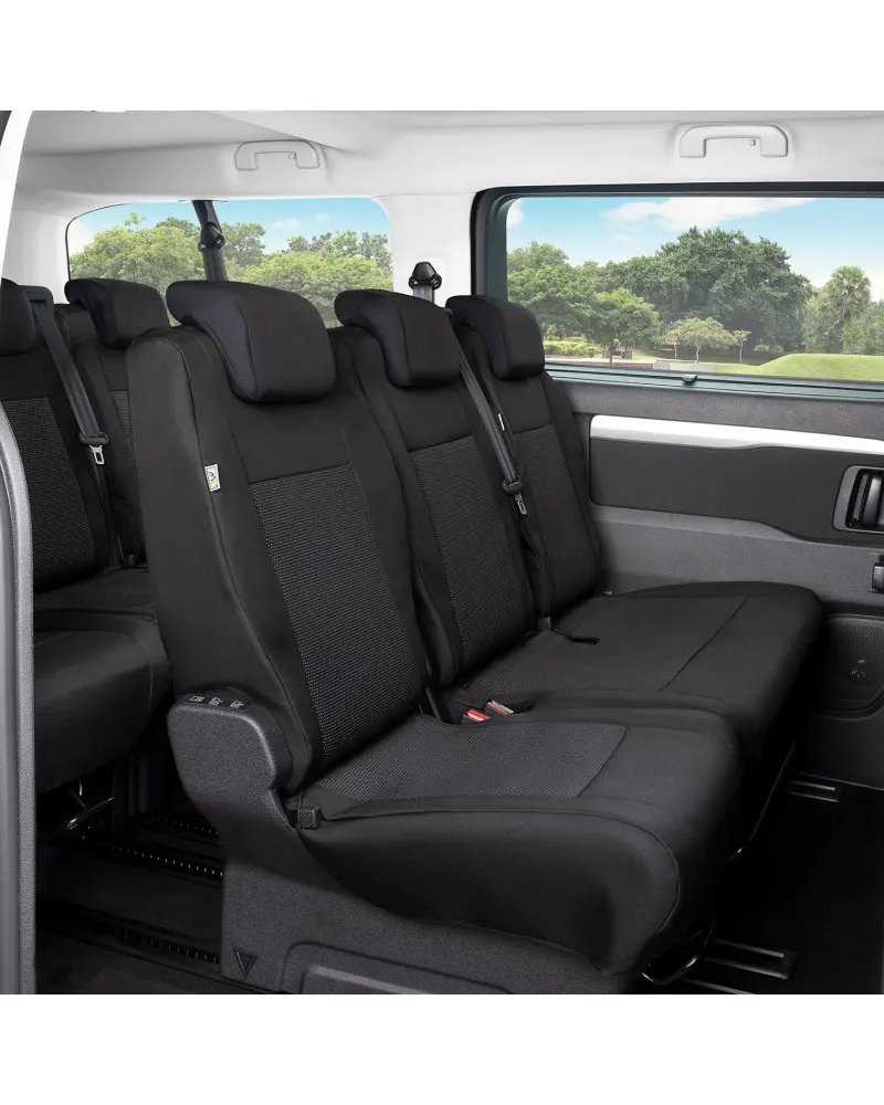 Fiat Scudo III od 2022 - Miarowe pokrowce na 3-osobową składaną kanapę