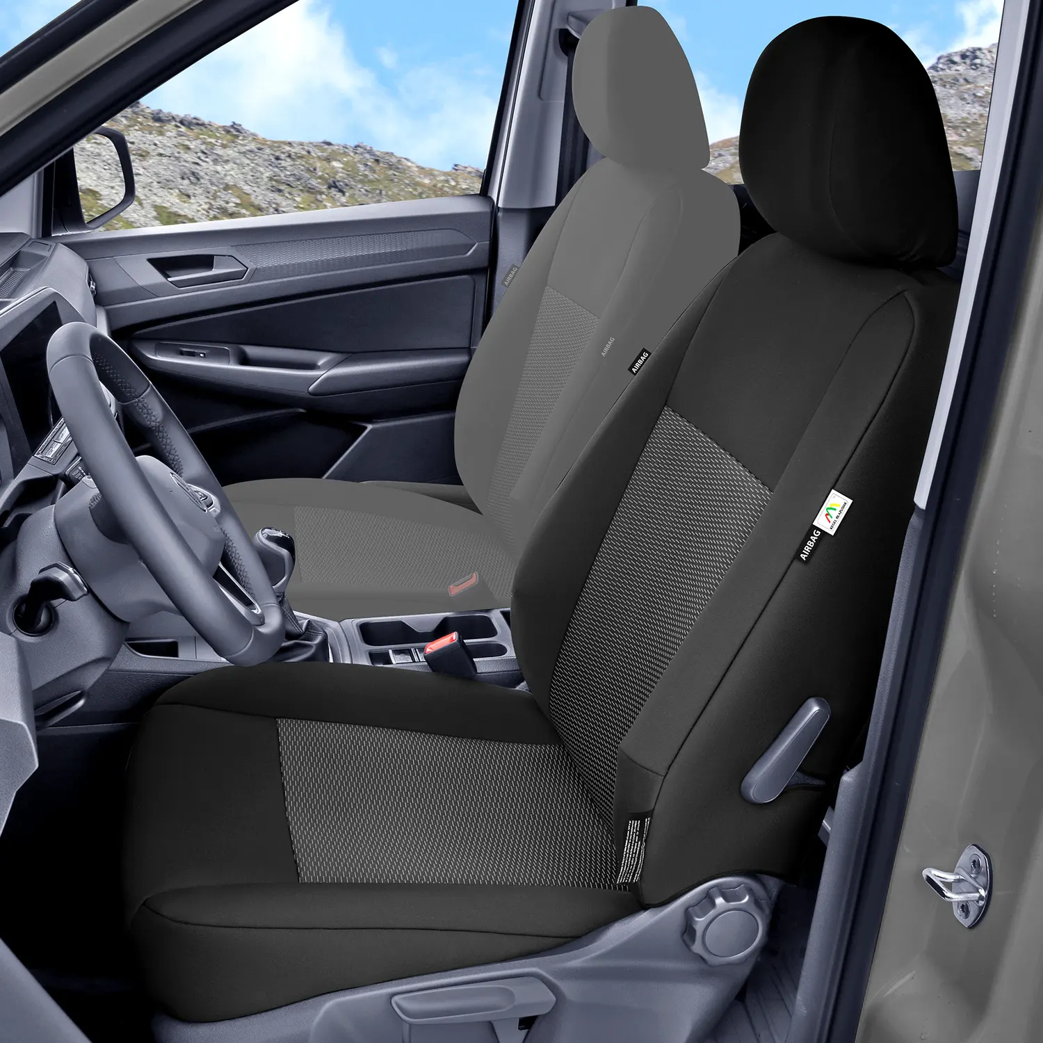 Ford Tourneo Connect III - Miarowy pokrowiec na fotel kierowcy ze stolikiem
